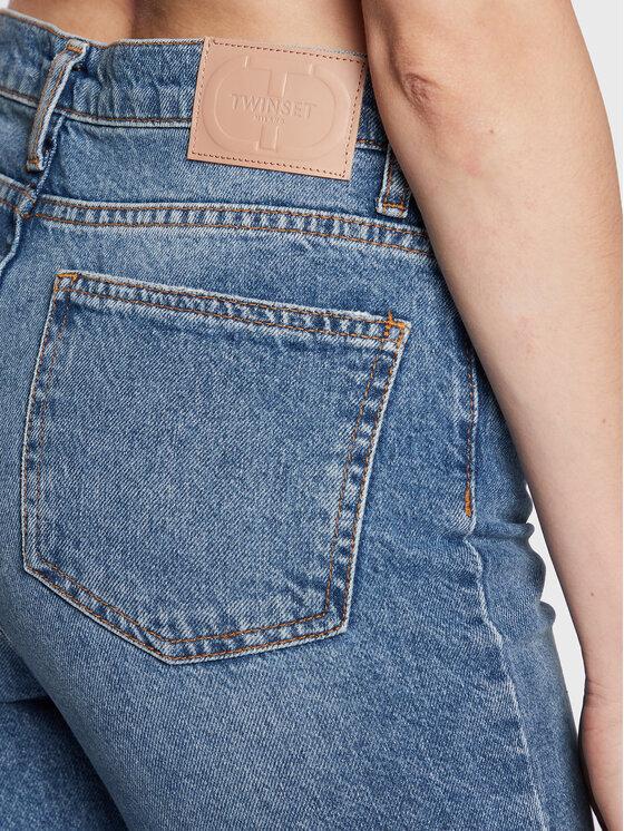 TWINSET TWINSET Jeans hlače 222TT2440 Modra Regular Fit