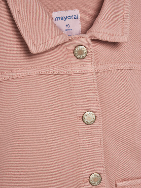 Mayoral Mayoral Дънково яке 3407 Розов Regular Fit
