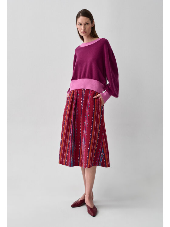 TATUUM TATUUM Sweter LILA A Fioletowy Casual Fit