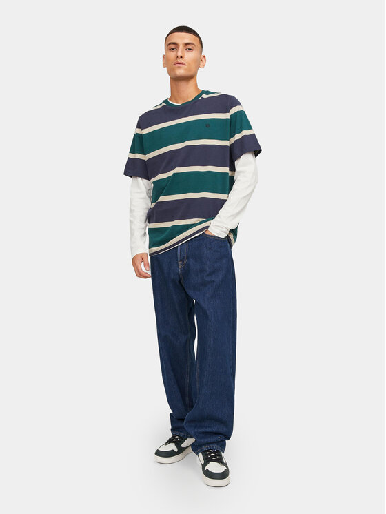 Jack & Jones Jack & Jones Jeansy Eddie 12249028 Granatowy Loose Fit