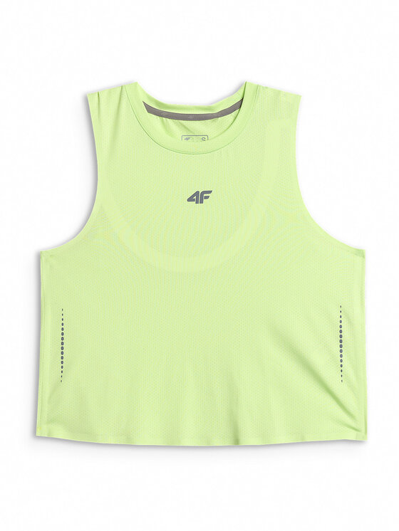 4F 4F Koszulka techniczna JOY MOTION Żółty jasny Loose Fit