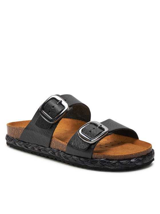 Geox Geox Şlapi D New Brionia High D45S8A 000BN C9999 Negru