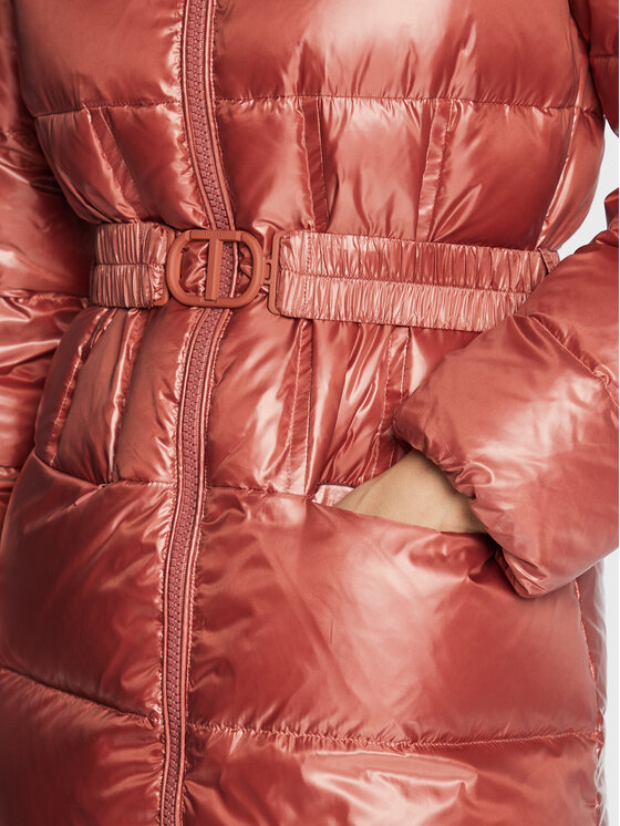 TWINSET TWINSET Пухено яке 222TT2211 Розов Regular Fit