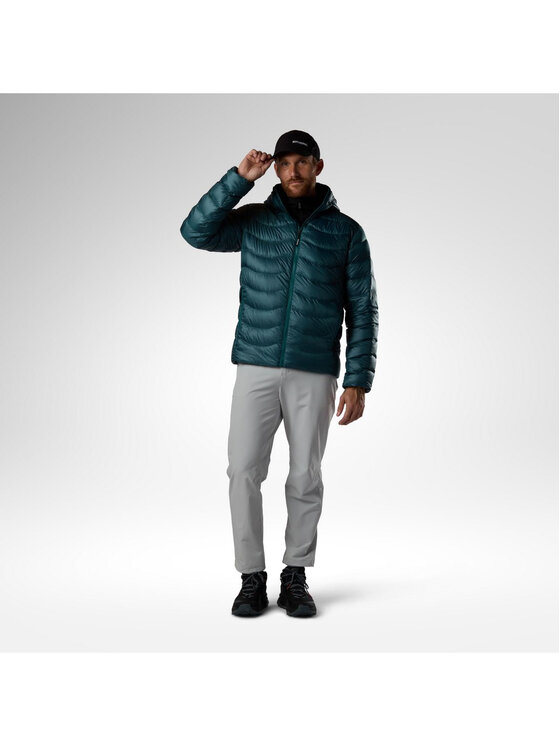 Rossignol Rossignol Kurtka puchowa M Verok Down Hoodie Jacket Turkusowy Regular Fit