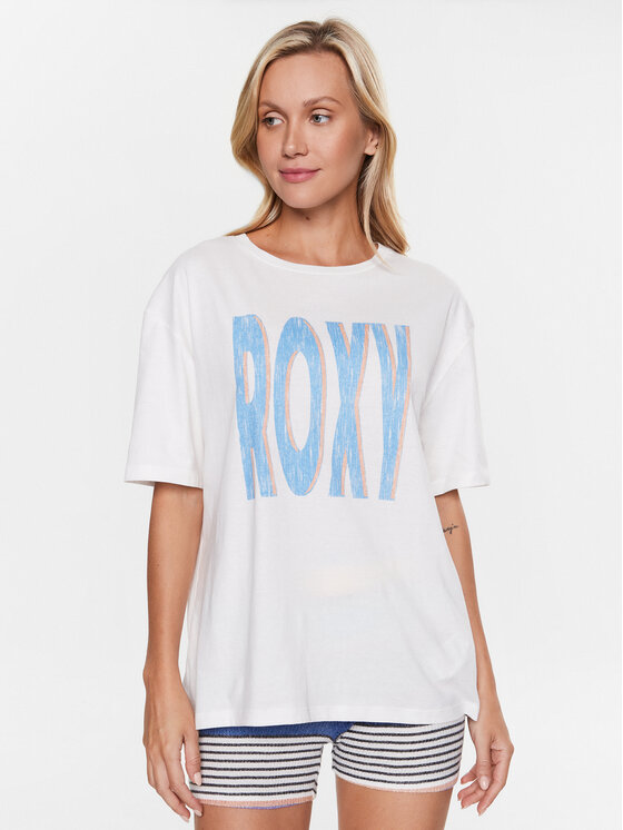 Roxy T-krekls ERJZT05461 Balts Regular Fit