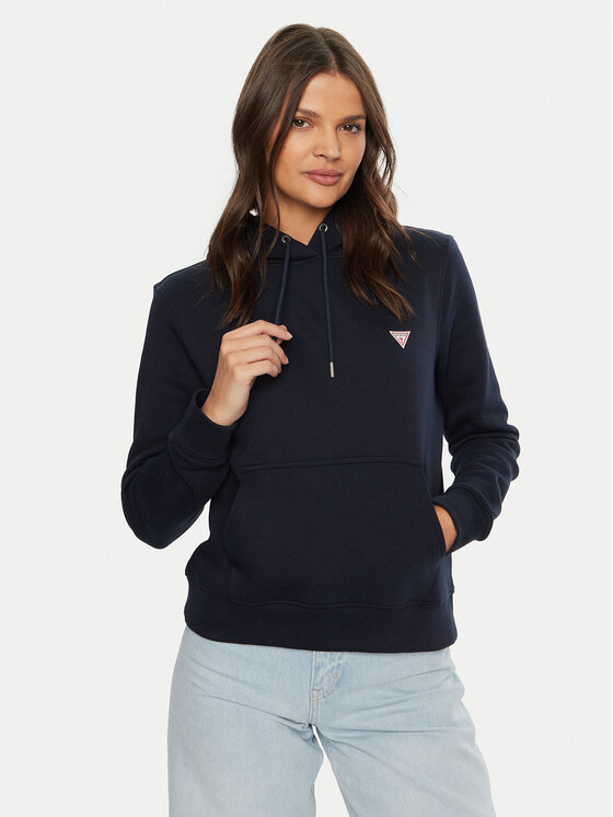 Guess Jeans Guess Jeans Pulóver W4YQ04 KC811 Sötétkék Regular Fit