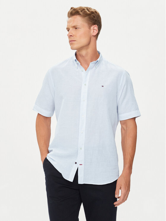 Tommy Hilfiger Tommy Hilfiger Cămașă MW0MW35323 Albastru celest Regular Fit