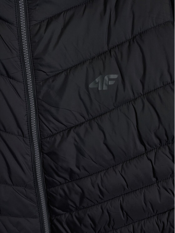 4F 4F Kurtka puchowa BASIC+ Czarny Regular Fit