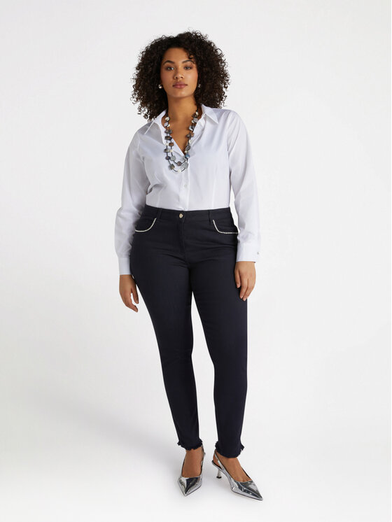 Fiorella Rubino Fiorella Rubino Pantaloni di tessuto P547T204794N034 Blu Skin Fit