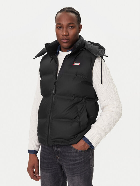Hunter Hunter Vestă elegantă Alistar HARM0022252 Negru Regular Fit