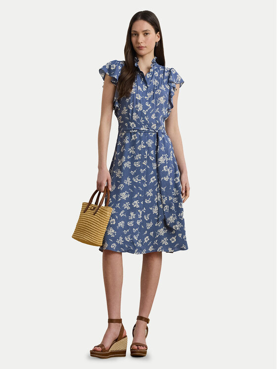 LAUREN RALPH LAUREN LAUREN RALPH LAUREN Košilové šaty 200970726001 Modrá Regular Fit