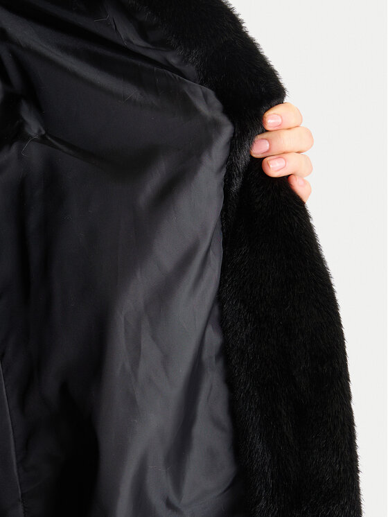 Gaudi Gaudi Кожено палто 521FD39003 Черен Regular Fit