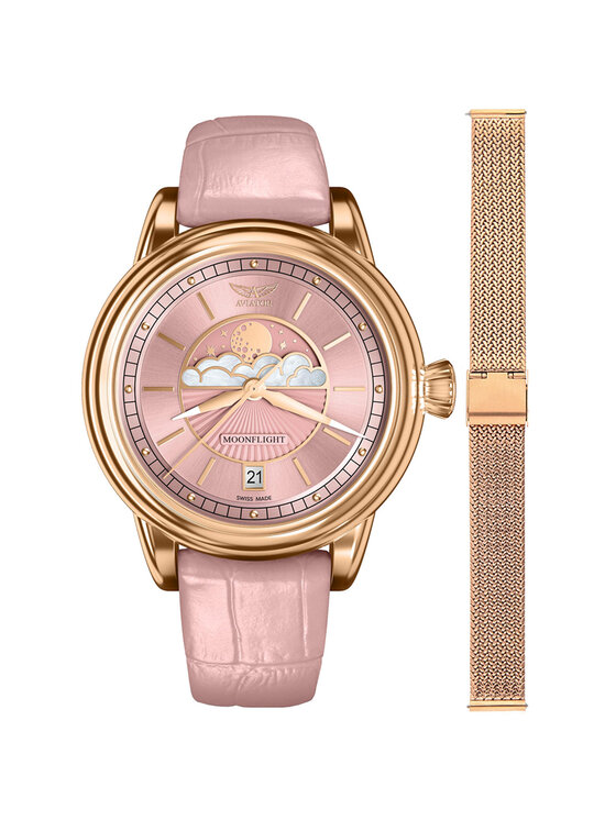 Aviator Aviator Orologio V.1.33.2.258.4-SET Oro rosa