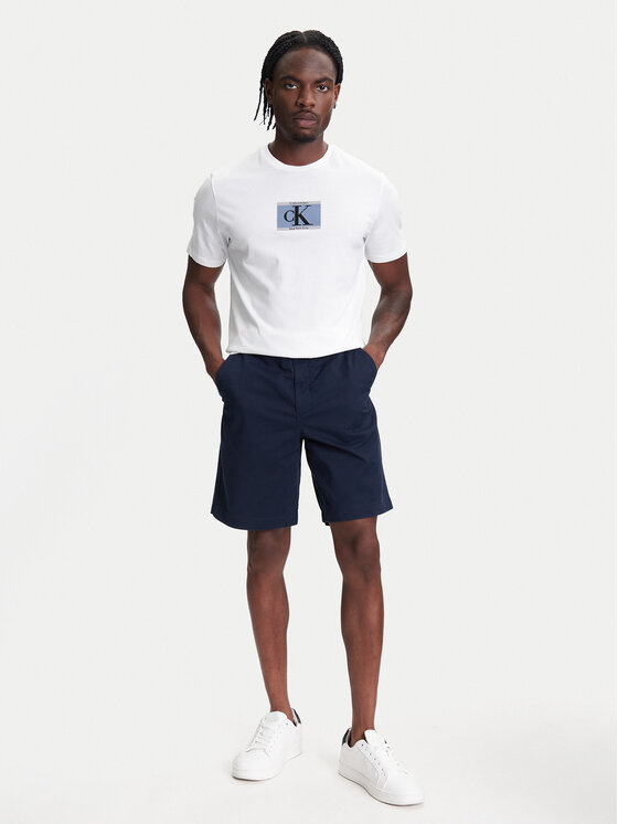 Calvin Klein Calvin Klein T-Shirt Box Tape Graphic LV04RC854G Bílá Regular Fit
