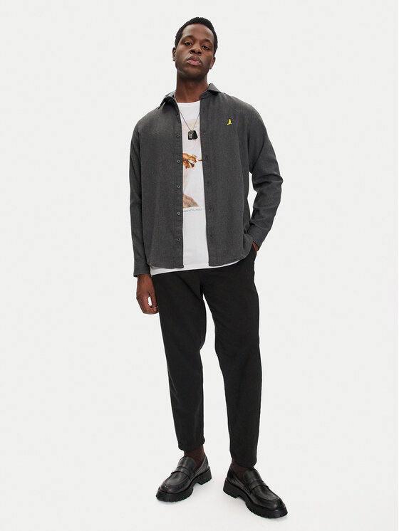 Brave Soul Brave Soul Koszula MSH-230HOLMES Szary Regular Fit