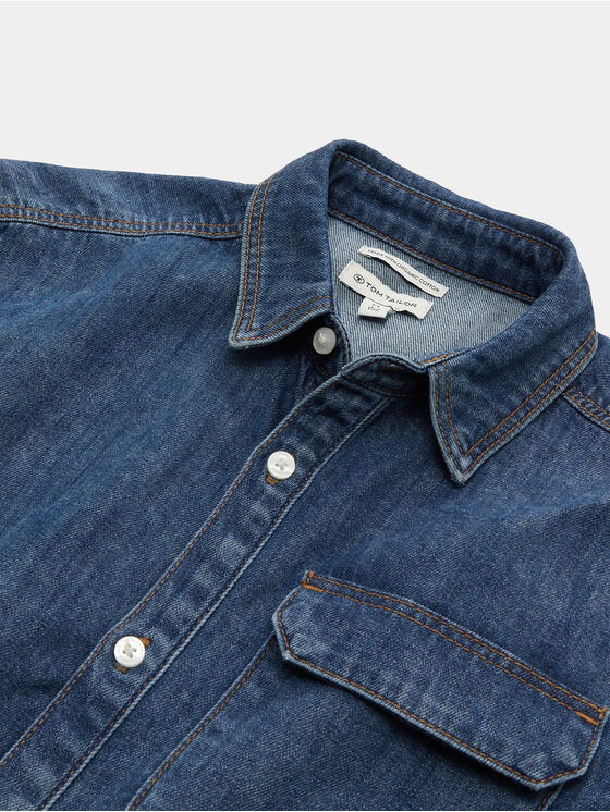 Tom Tailor Tom Tailor Särk 1037946 Tumesinine Regular Fit