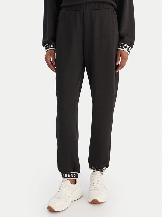 Liu Jo Sport Pantaloni din material TF5284 J4747 Negru Regular Fit