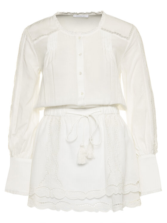 Patrizia Pepe Patrizia Pepe Φόρεμα καλοκαιρινό 2A2038/A6U2-W146 Λευκό Regular Fit