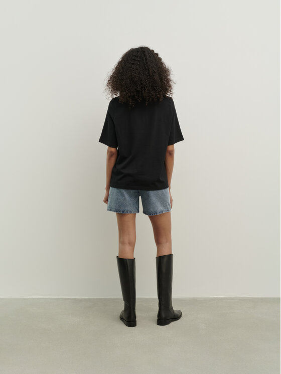 La Mania La Mania Blusa LUCY 3 Nero Classic Fit