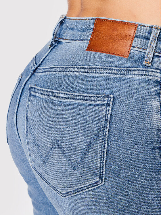 Wrangler Wrangler Jeansy W28KXR44U 112145985 Niebieski Skinny Fit