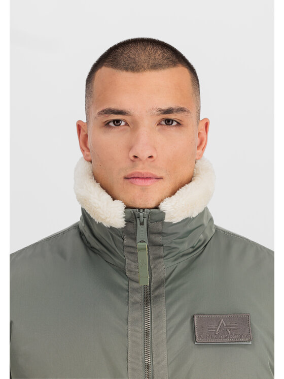 Alpha Industries Alpha Industries Kurtka bomber B-15 III TT Two Tone Bomber Jacket Zielony Regular Fit