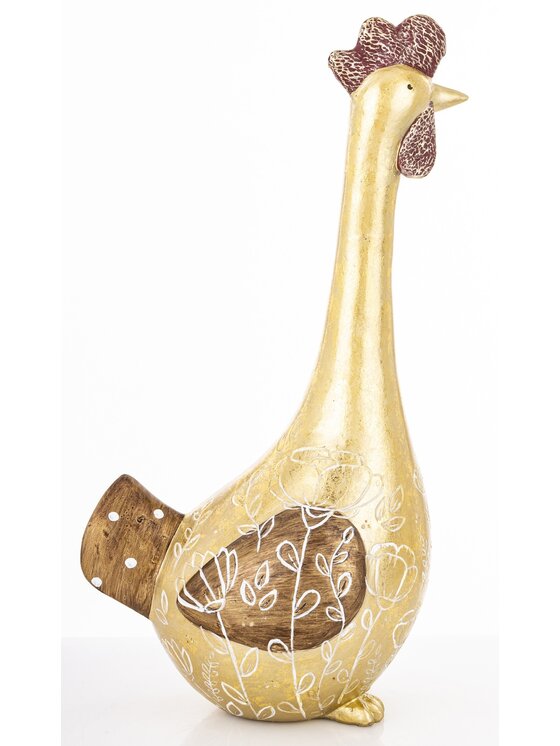 MIAhome MIAhome Figurka KURKA Złotopiórka big Złoty