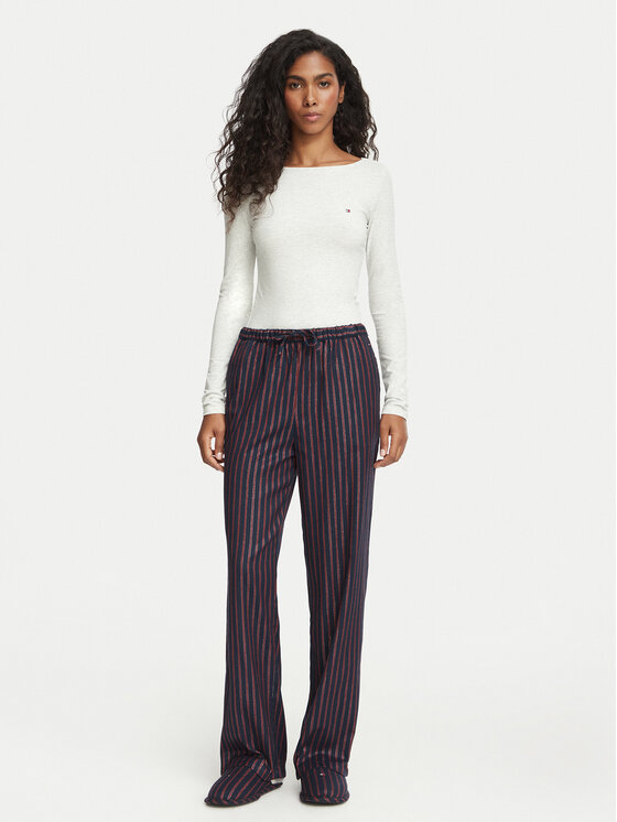 Tommy Hilfiger Tommy Hilfiger Pidžama UW0UW06605 Svijetlo siva Regular Fit