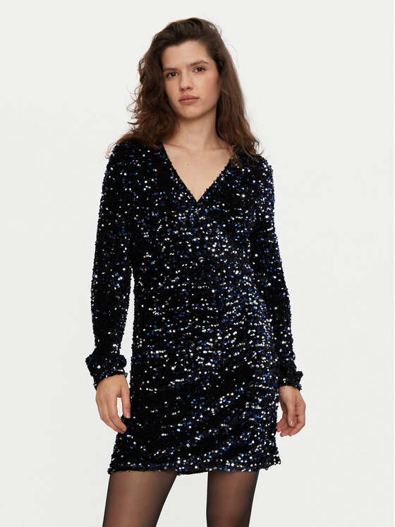 Pieces Pieces Koktejlové šaty 17133626 Černá Slim Fit