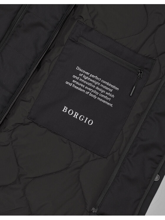 Borgio Borgio Płaszcz nissoria_c Czarny Regular Fit