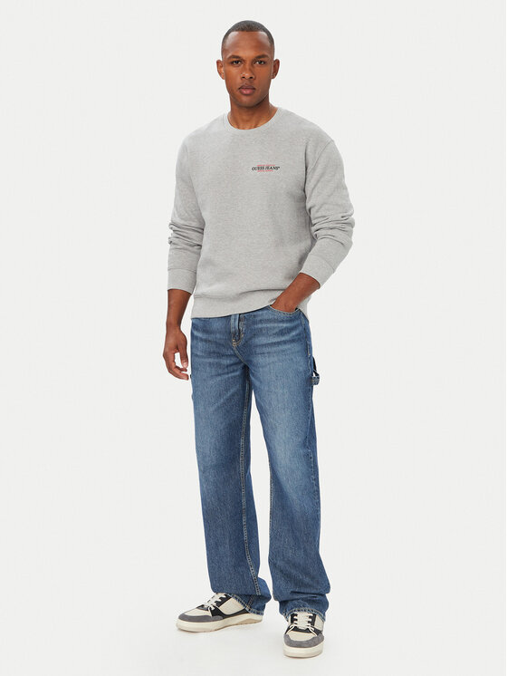 Guess Jeans Guess Jeans Pulóver M4YQ17 K9V31 Szürke Regular Fit