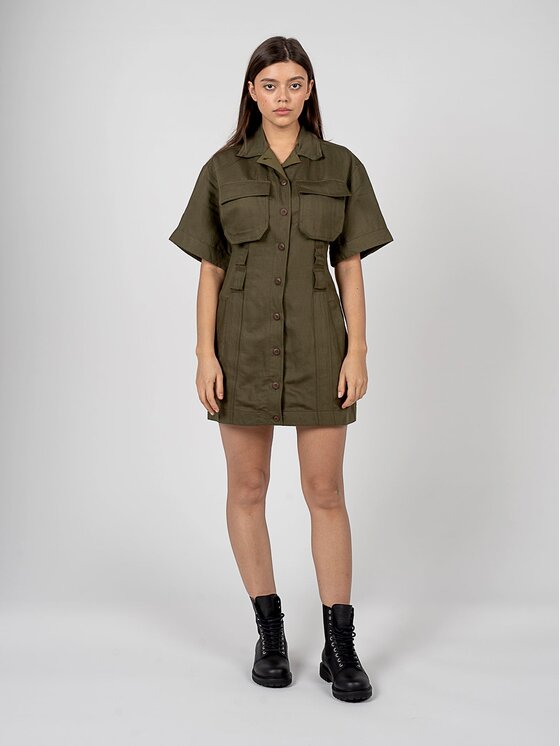 Diesel Diesel Φόρεμα A04564-0HCAI Πράσινο Regular Fit