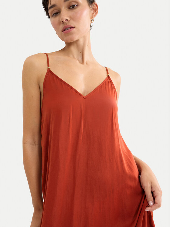 Triumph Triumph Vestito estivo Summer Satin 10227240 Arancione Relaxed Fit