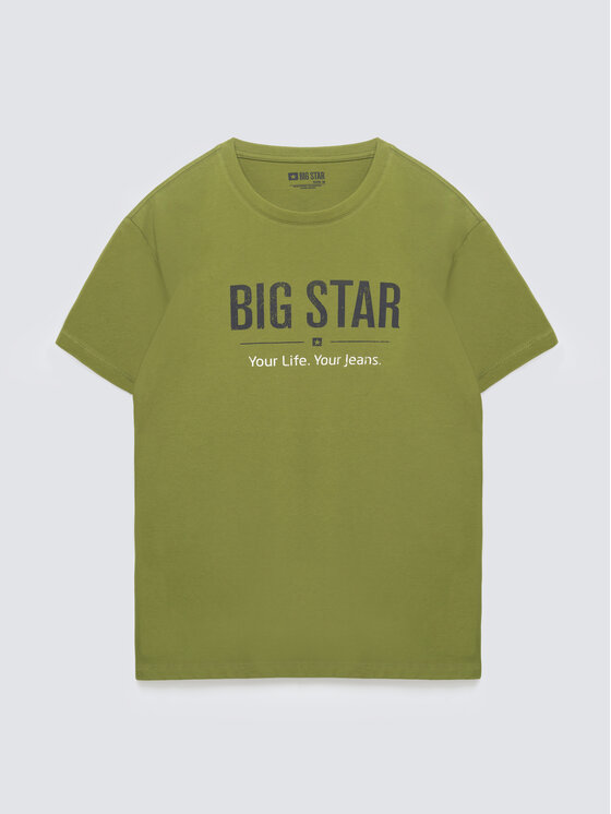 BIG STAR BIG STAR T-Shirt BRUNO Zielony Basic Fit