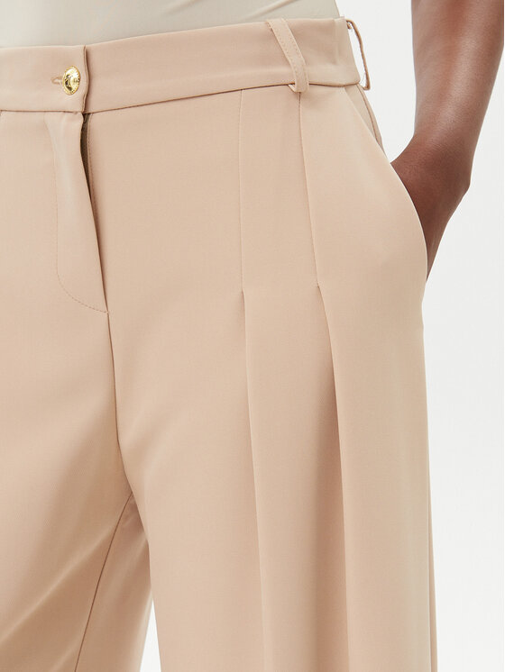 Maryley Maryley Pantaloni din material 25EB579/43PG Bej Regular Fit