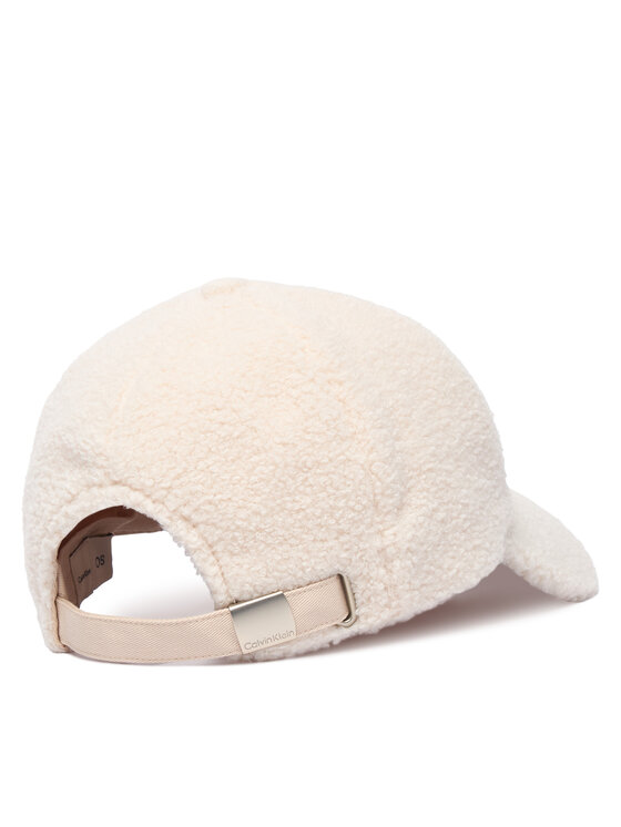 Calvin Klein Calvin Klein Cappellino All-Over Sherpa W/ Patch Cap LV04F5096G Crema