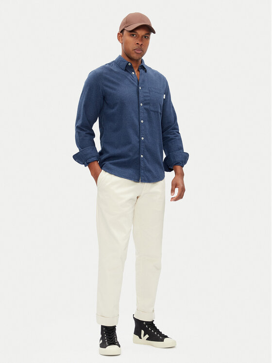 Pepe Jeans Pepe Jeans Srajca Aaron PM308804 Modra Regular Fit