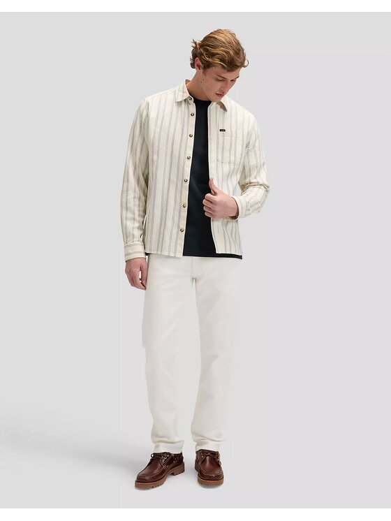 Lee Lee Koszula SURE SHIRT Beżowy Regular Fit