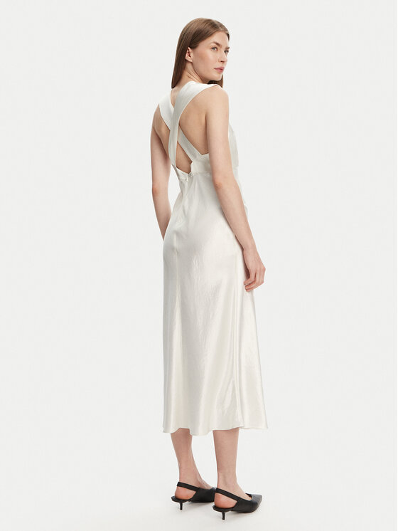 Max Mara Max Mara Sukienka koktajlowa Glizia 2516221048 Biały Regular Fit