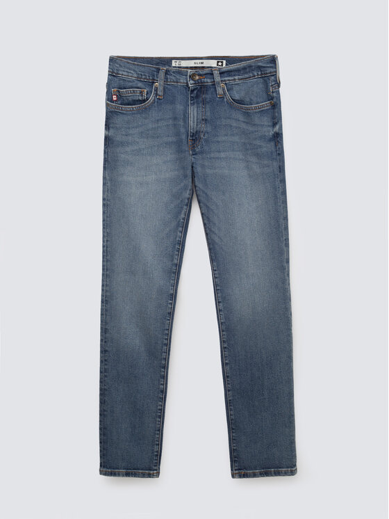 BIG STAR BIG STAR Jeansy TERRY SLIM Niebieski Slim Fit