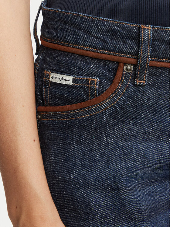 Guess Jeans Guess Jeans Τζιν W6BA0Y D1793 Σκούρο μπλε Wide Leg