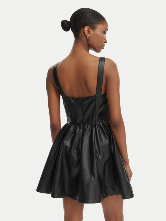 Bardot Bardot Tehisnahast kleit Savoy 60114DB Must Regular Fit