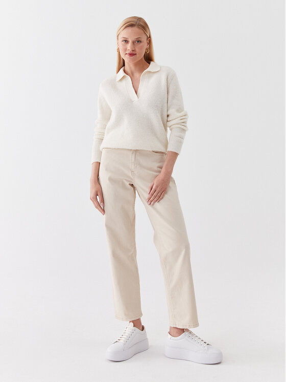 Calvin Klein Calvin Klein Maglione K20K205837 Écru Regular Fit