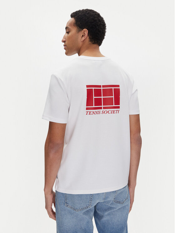 Fila Fila Marškinėliai Lennik FAM0883 Balta Regular Fit