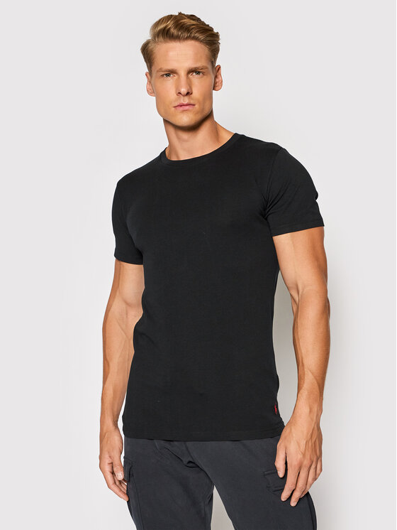 Polo Ralph Lauren Polo Ralph Lauren Σετ 2 T-Shirts Core Replen 714835960001 Μαύρο Slim Fit
