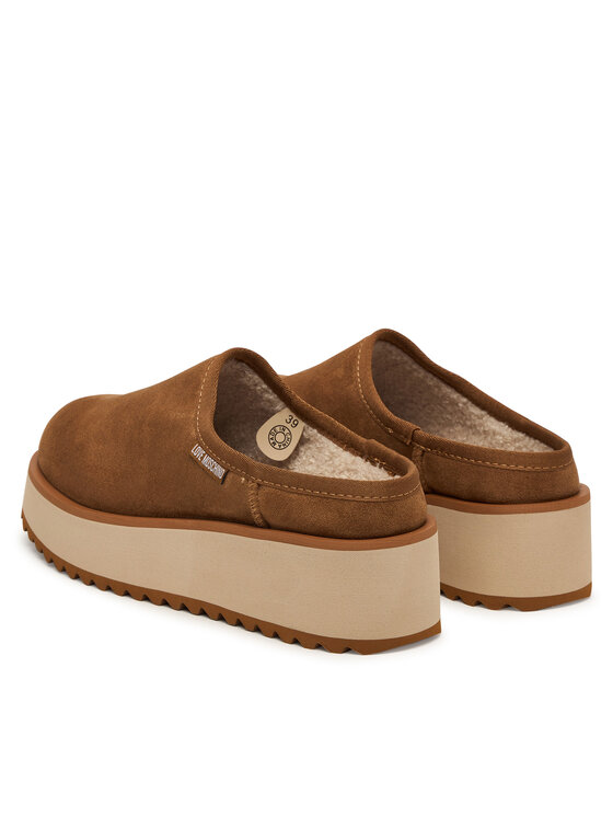 LOVE MOSCHINO LOVE MOSCHINO Παντόφλες JA10046L1PJAW210 Καφέ