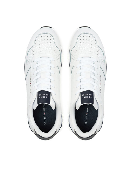 Tommy Hilfiger Tommy Hilfiger Sneakersy New Runner Eva Mix Lth Flag FM0FM05453 Biały