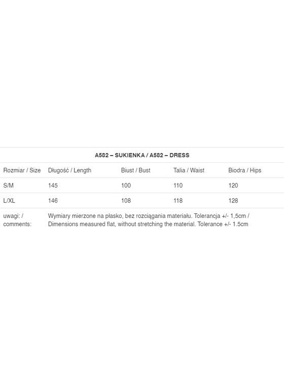 Awama Awama Sukienka letnia A582 Niebieski Basic Fit