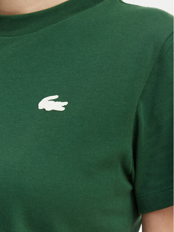 Lacoste Lacoste Тишърт TF9246 Зелен Slim Fit