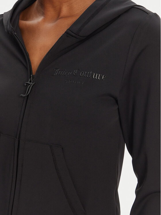 Juicy Couture Juicy Couture Світшот Active JCSAS125401 Чорний Slim Fit