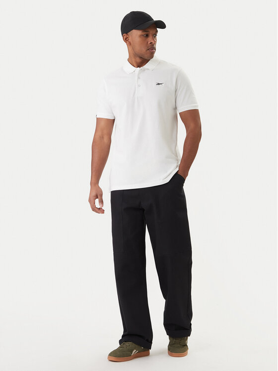 Reebok Reebok Polo majica Breen RK25562CCM Bela Regular Fit